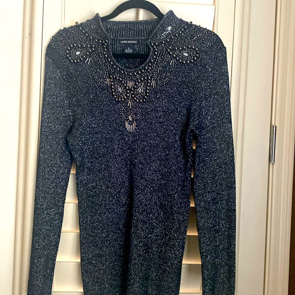 Lauren Michelle Sweaters - Lauren Michelle Medium Long Sleeve Metallic Beaded